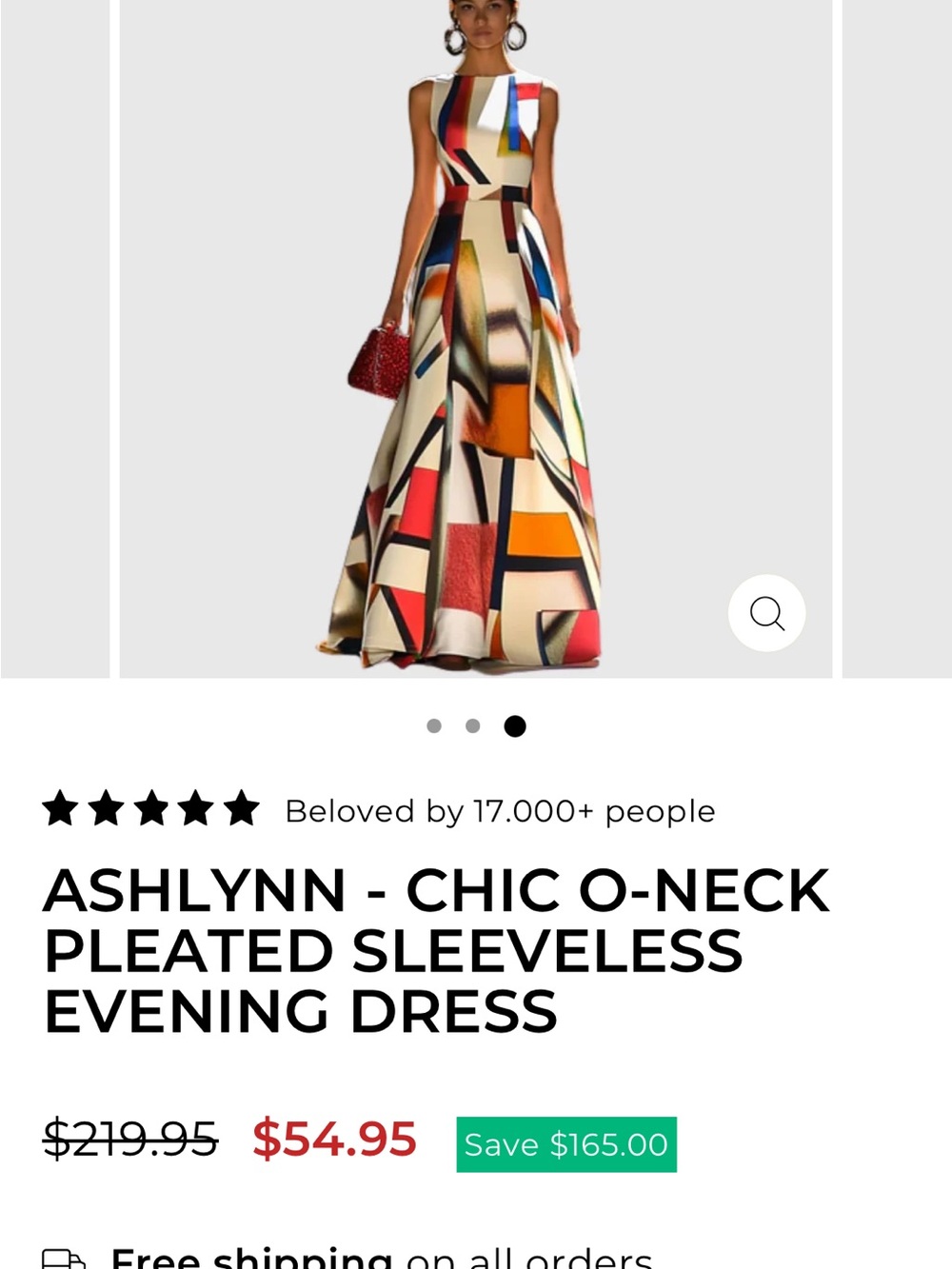 Chic O-Neck Pleated Sleeveless Evening Dress - Multicolor